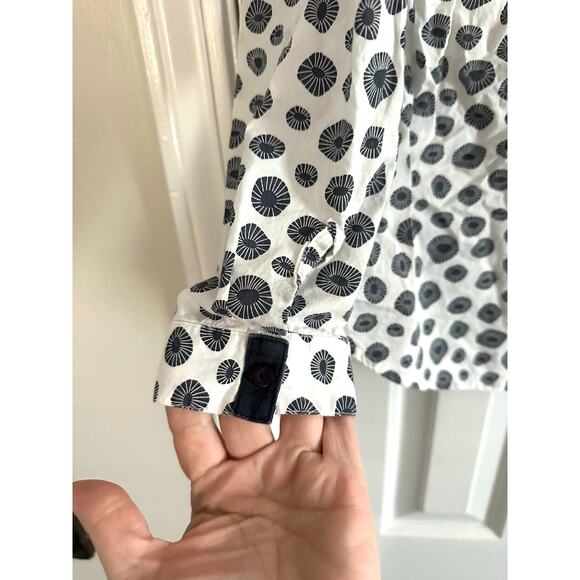 NUMPH Anthropologie Abstract Print Button Down Shirt Blouse - Sz 38 (M) - Picture 6 of 8